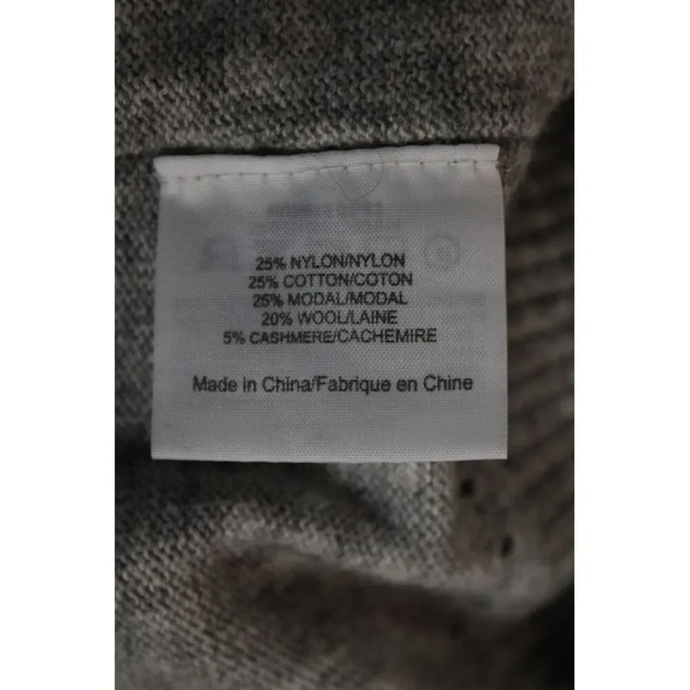 Tory Burch Womens Pullover Mock Neck Gray Long Sleeve Size XS